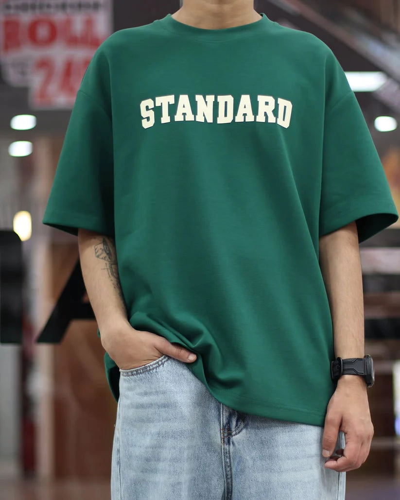 Premium Drop Shoulder T-shirt - Standard - Green