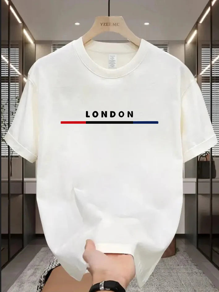 Premium Drop Shoulder T-shirt - London - White