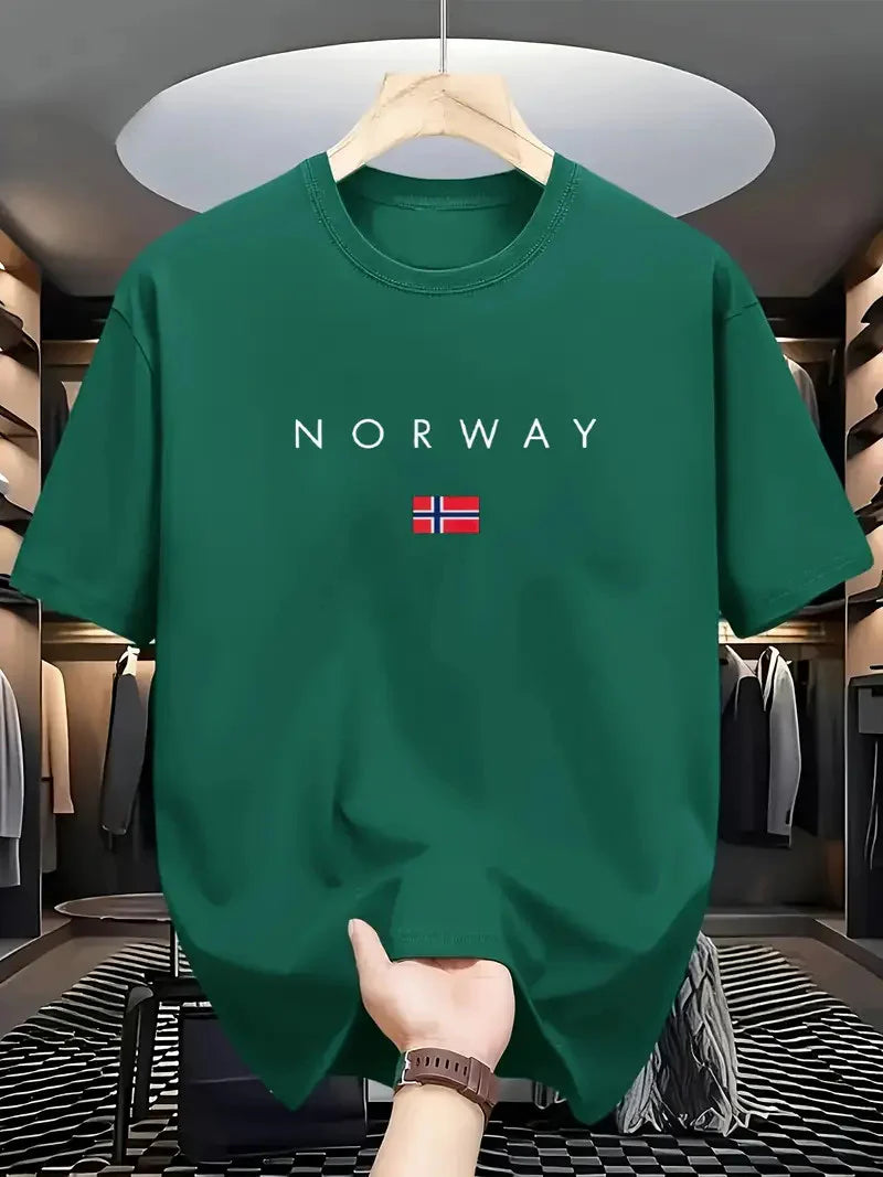 Premium Drop Shoulder T-shirt - Norway - Green