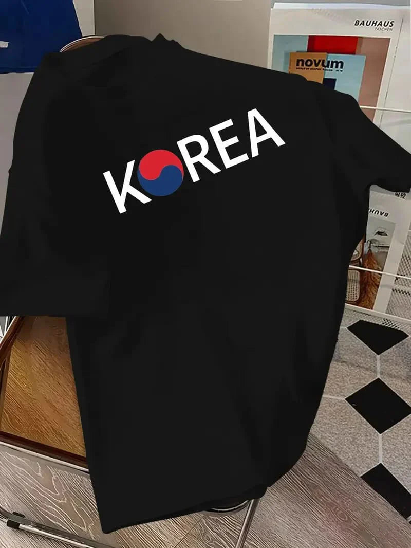 Premium Drop Shoulder T-shirt - Korea - Black