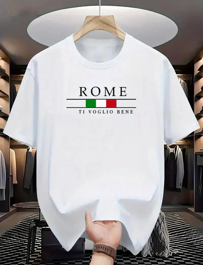 Premium Drop Shoulder T-shirt - Rome - White
