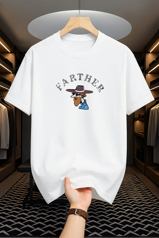 Premium Drop Shoulder T-shirt - Father - White