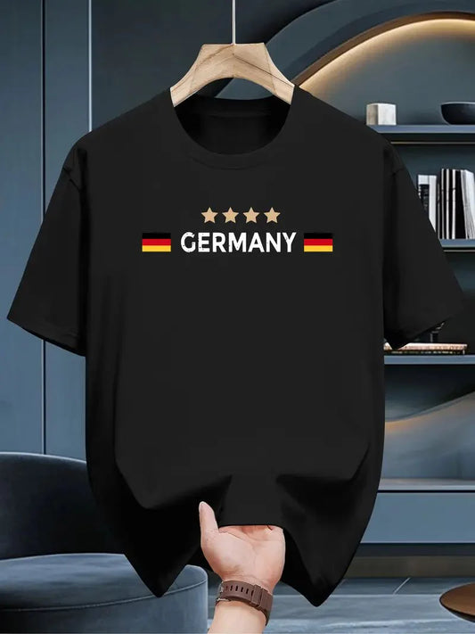 Premium Drop Shoulder T-shirt - Germany - Black