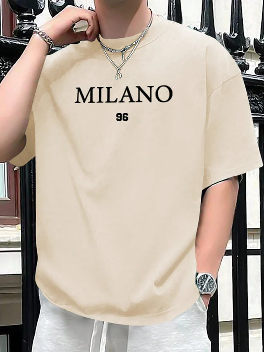 Premium Drop Shoulder T-shirt - Milano 96 - Beige