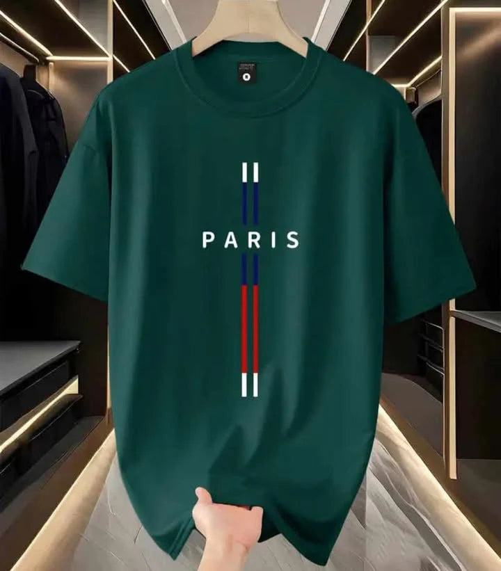 Premium Drop Shoulder T-shirt - Paris - Green