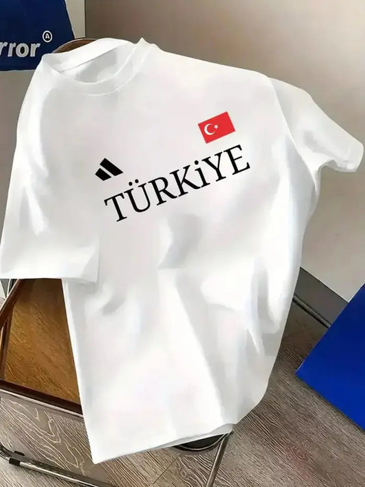 Premium Drop Shoulder T-shirt - Turkiye - White