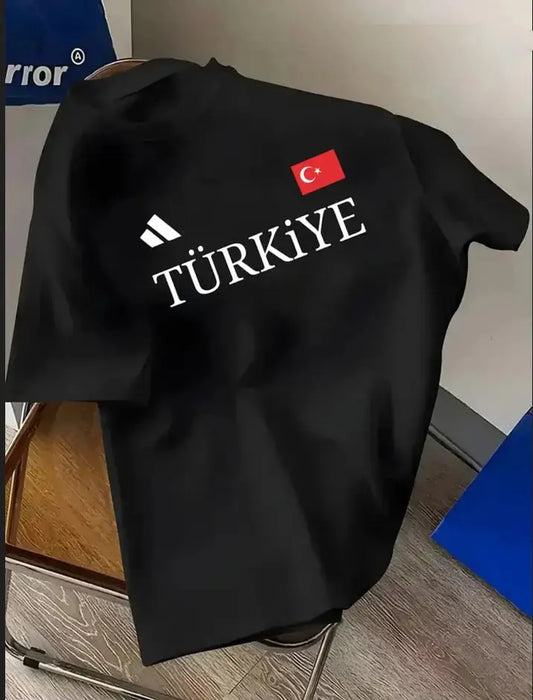 Premium Drop Shoulder T-shirt - Turkiye - Black