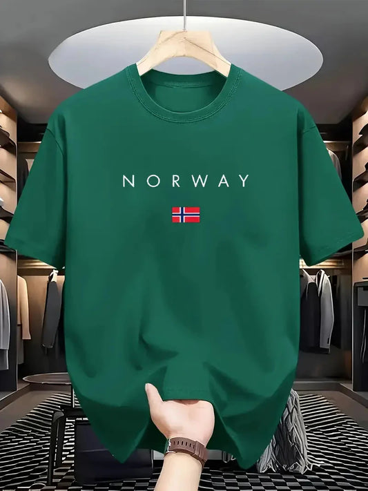Premium Drop Shoulder T-shirt - Norway - Green