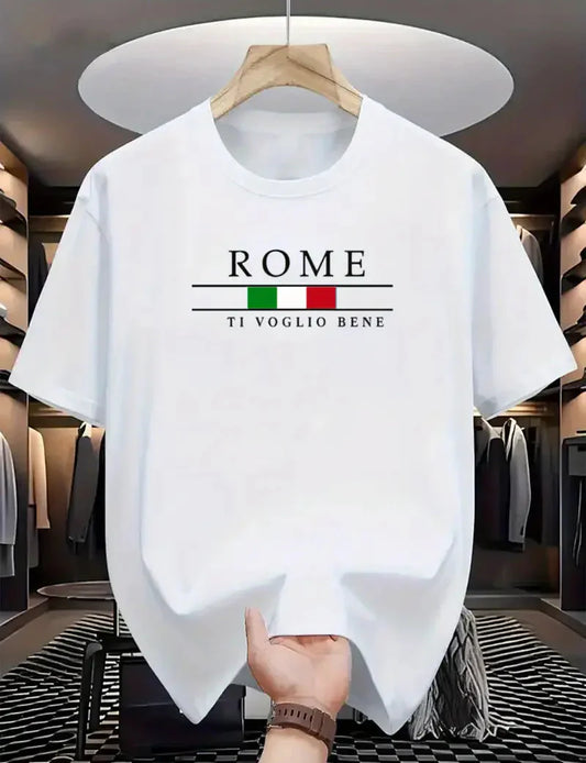 Premium Drop Shoulder T-shirt - Rome - White